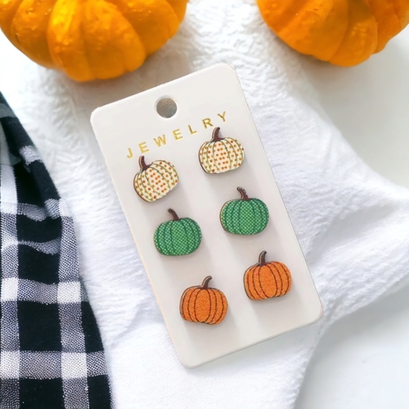 Jewelry - NWT 3sets of wooden fall earrings
